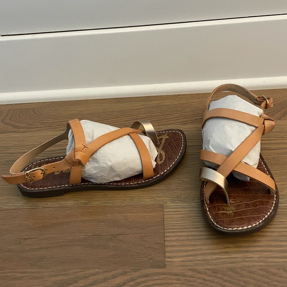 Brand new sam Edelman leather strap sandals